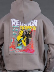 Religion Grey Acid Ripper Hoodie - Image 5 of 5