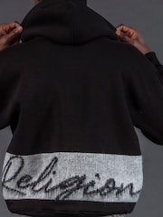 Religion Black Knitted Hoodie - Image 5 of 5