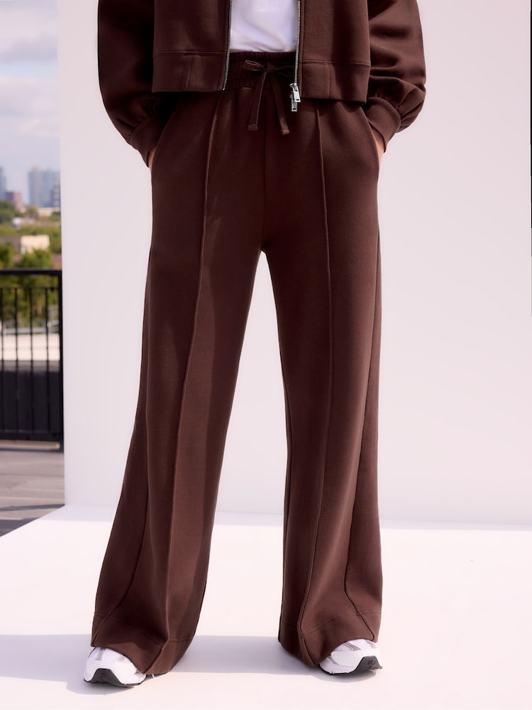 Ro&Zo Brown Petite Petite Wide Leg Sweatpants - Image 2 of 3