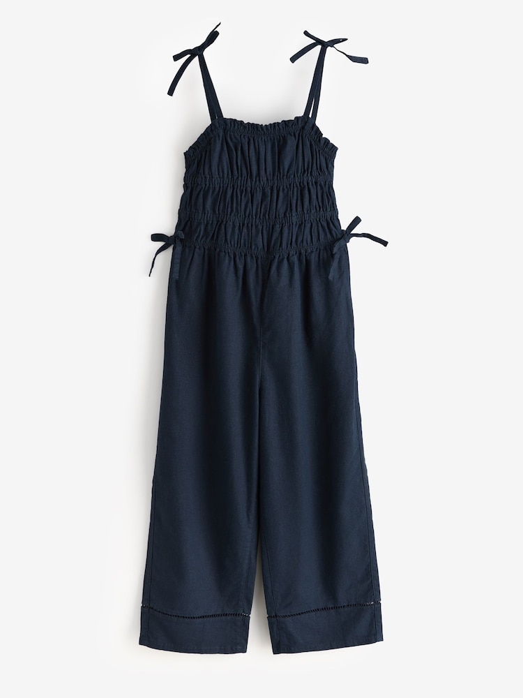 Navy Blue Linin Jumpsuit - Image 1 of 1