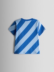 JoJo Maman Bébé Blue Surf's Up Crab Appliqué T-Shirt - Image 2 of 3