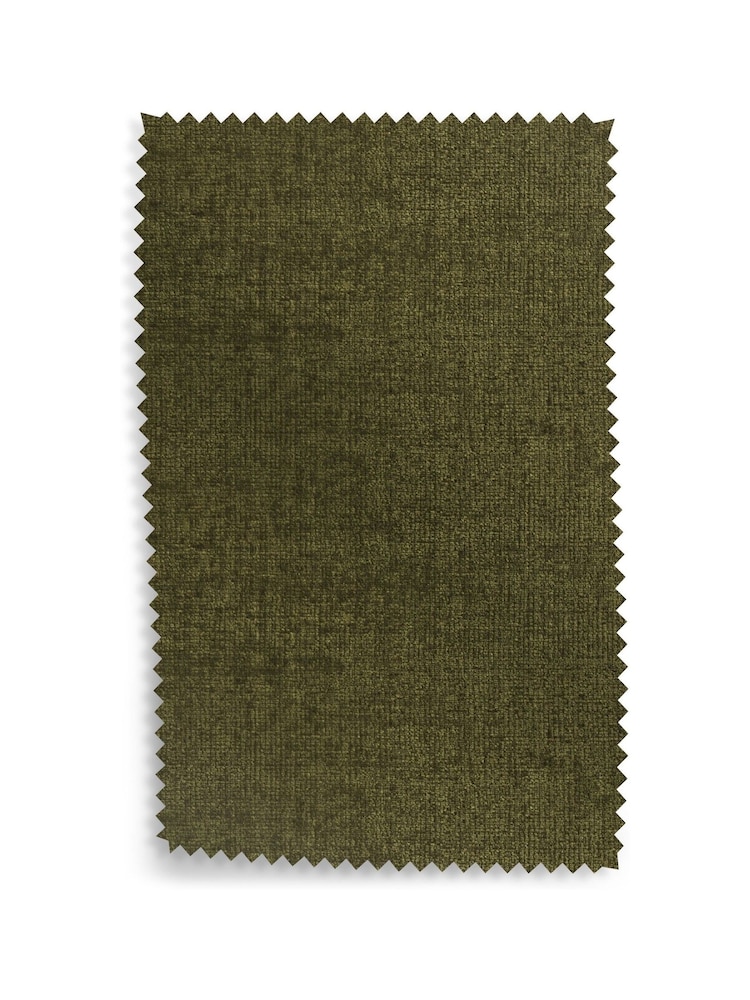 Plush Chenille Moss Green Kayden 3 Seater Sofa - Image 9 of 9