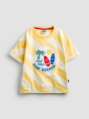 JoJo Maman Bébé Yellow Surf 2-Piece T-Shirt & Shorts Sets - Image 2 of 7