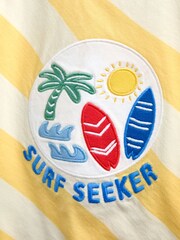 JoJo Maman Bébé Yellow Surf 2-Piece T-Shirt & Shorts Sets - Image 6 of 7