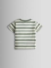 JoJo Maman Bébé Khaki Green Safari Appliqué T-Shirt - Image 2 of 3