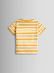 JoJo Maman Bébé Yellow Safari Appliqué T-Shirt - Image 2 of 3