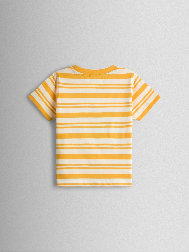 JoJo Maman Bébé Yellow Safari Appliqué T-Shirt - Image 2 of 3 JoJo Maman Bébé Yellow Safari Appliqué T-Shirt - Image 2 of 3