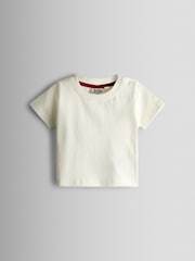 Set JoJo Maman Bébé din 2Pieces cu salopetă din denim și Tricou - Imaginea 4 din 6