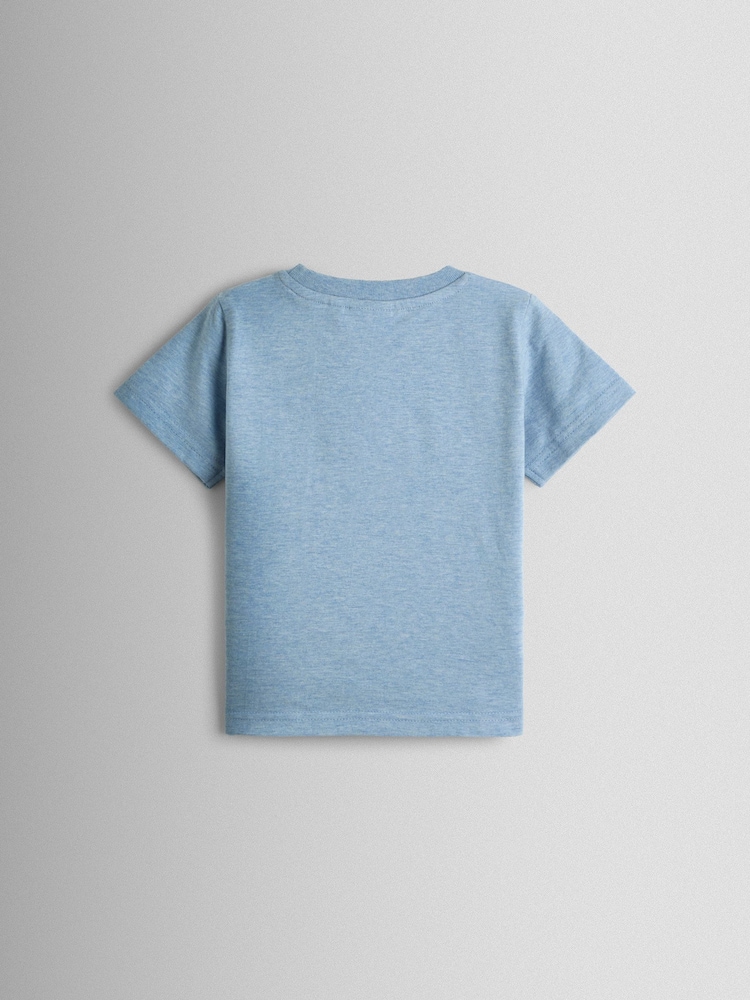 JoJo Maman Bébé Blue Lighthouse Appliqué T-Shirt - Image 2 of 3