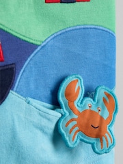 JoJo Maman Bébé Blue Lighthouse Appliqué T-Shirt - Image 3 of 3