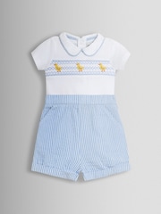 JoJo Maman Bébé Chick Embroidered Body & Shorts Set 2 Piece - תמונה 1 מתוך 6