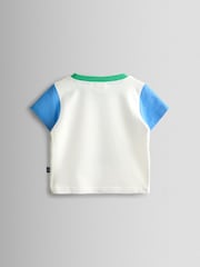 JoJo Maman Bébé Boat Stripe Appliqué T-Shirt - 4的图像3｝