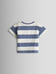 JoJo Maman Bébé Blue Campervan Pocket Appliqué T-Shirt - Image 2 of 3