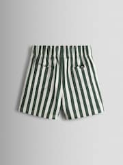 JoJo Maman Bébé Khaki Green Dino 2-Piece T-Shirt And Shorts Set - Image 5 of 7