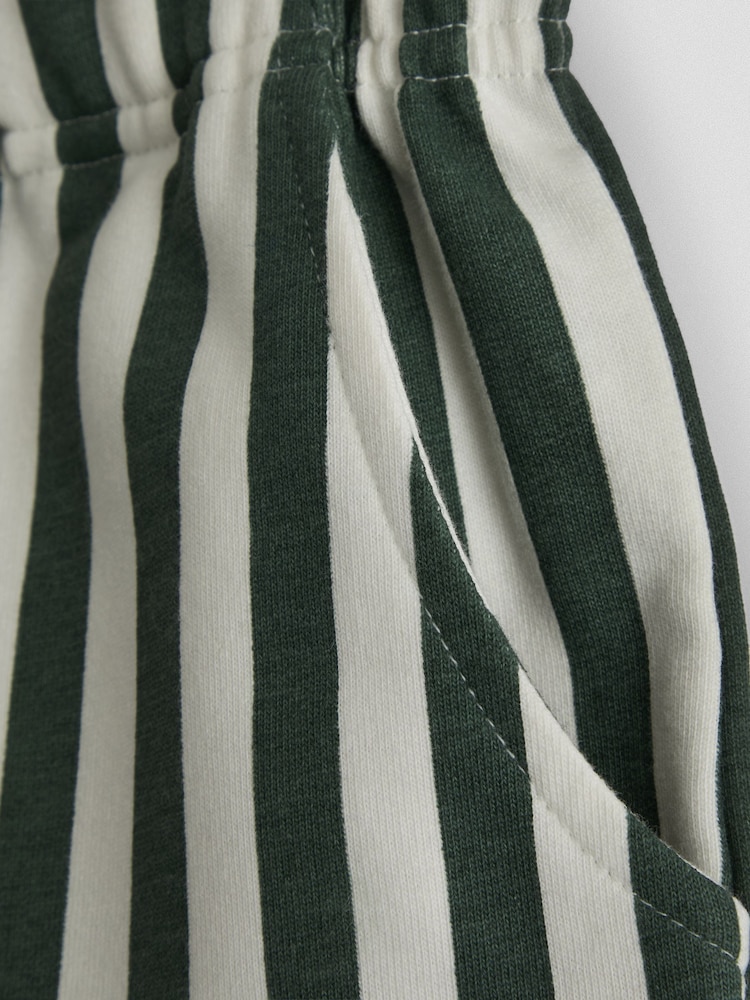 JoJo Maman Bébé Khaki Green Dino 2-Piece T-Shirt And Shorts Set - Image 7 of 7