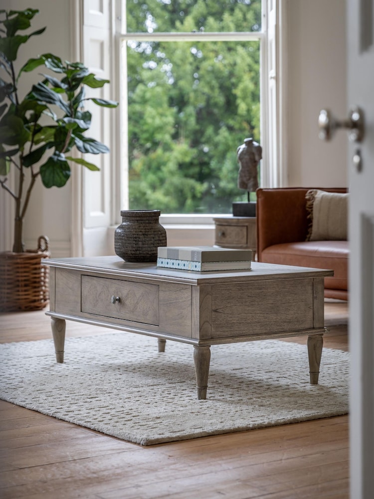 Gallery Home Natural Haven Push Drawer Coffee Table - Image 1 of 7 Gallery Home Natural Haven Push Drawer Coffee Table - Image 1 of 7