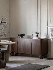 Gallery Home Dark Wood Verve 4 Door Sideboard - Image 1 of 8