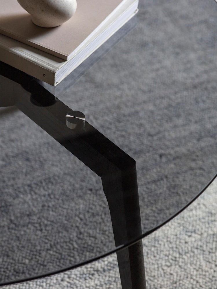 Gallery Home Black Raven Round Coffee Table - Image 2 of 4