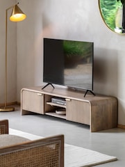 Gallery Home Brown Pillar Media Unit - Image 1 of 7