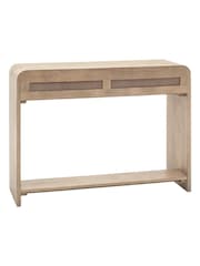 Gallery Home Grey Pillar 2 Drawer Console Table - Image 4 of 8