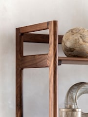 Gallery Home Dark Wood Verona Walnut Open Display - Image 2 of 9