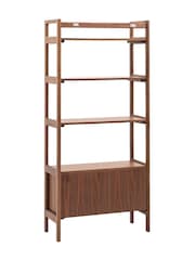 Gallery Home Dark Wood Verona Walnut Open Display - Image 6 of 9