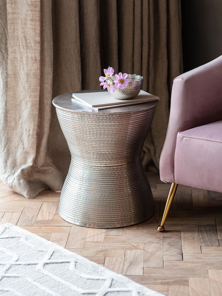 Gallery Home Silver Bazaar Side Table - Image 1 of 3