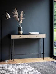 Gallery Home Light Wood Serenity 2 Drawer Console Table - Image 1 of 7