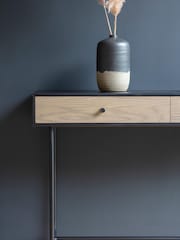 Gallery Home Light Wood Serenity 2 Drawer Console Table - Image 2 of 7