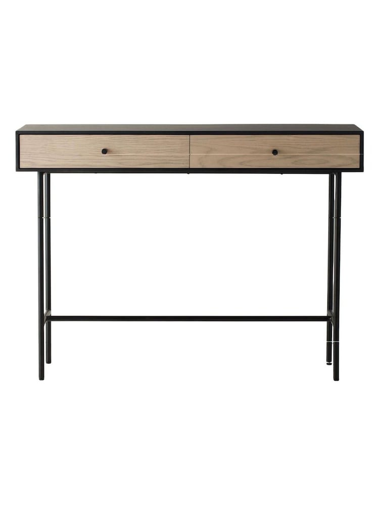 Gallery Home Light Wood Serenity 2 Drawer Console Table - Image 7 of 7