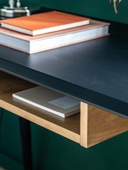 Gallery Home Black Uuda Desk with Shelf - Image 2 of 5