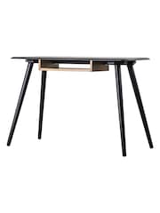 Gallery Home Black Uuda Desk with Shelf - Image 4 of 5