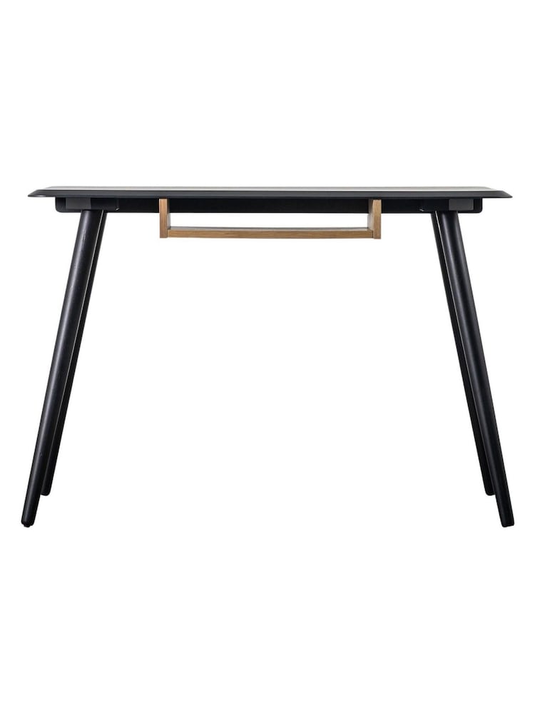 Gallery Home Black Uuda Desk with Shelf - Image 5 of 5 Gallery Home Black Uuda Desk with Shelf - Image 5 of 5