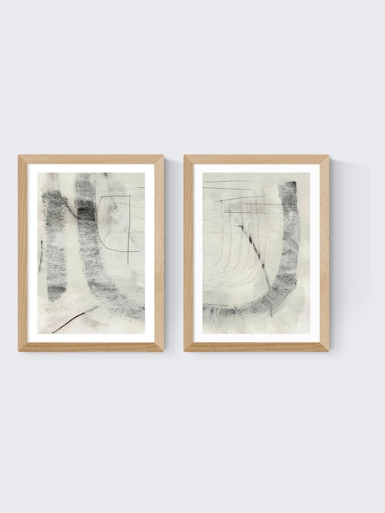 East End Prints Set of 2 Oak Real Wall Art Prints by Dan Hobday - Image 2 of 2 East End Prints Set of 2 Oak Real Wall Art Prints by Dan Hobday - Image 2 of 2
