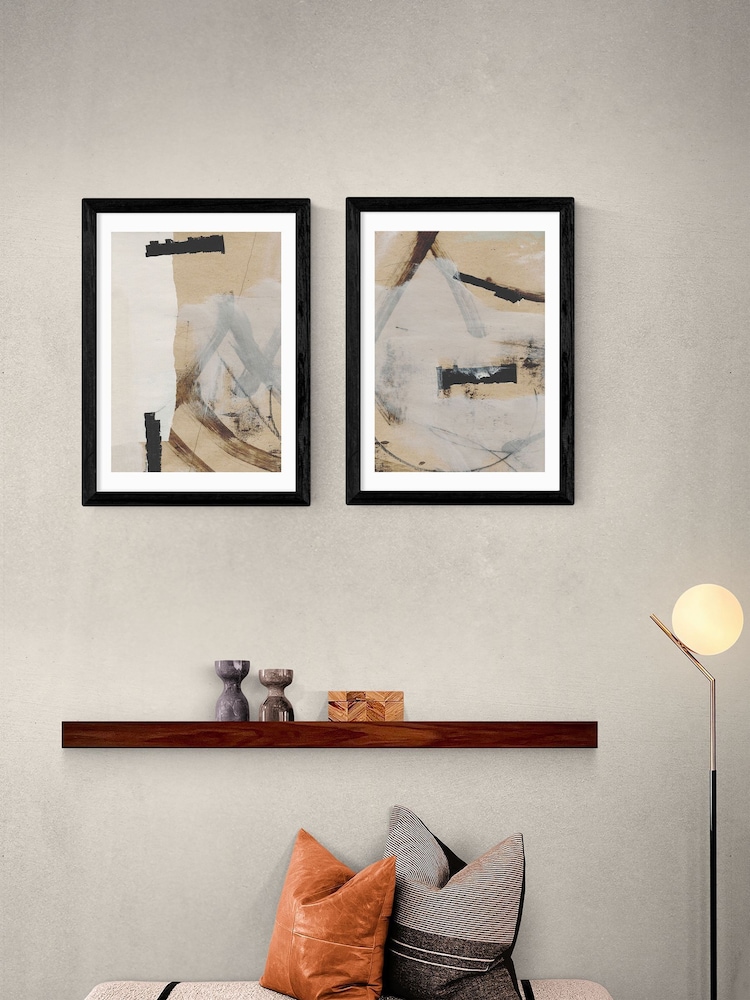 East End Prints Black Reunion Wall Art Set by Dan Hobday - Image 1 of 2
