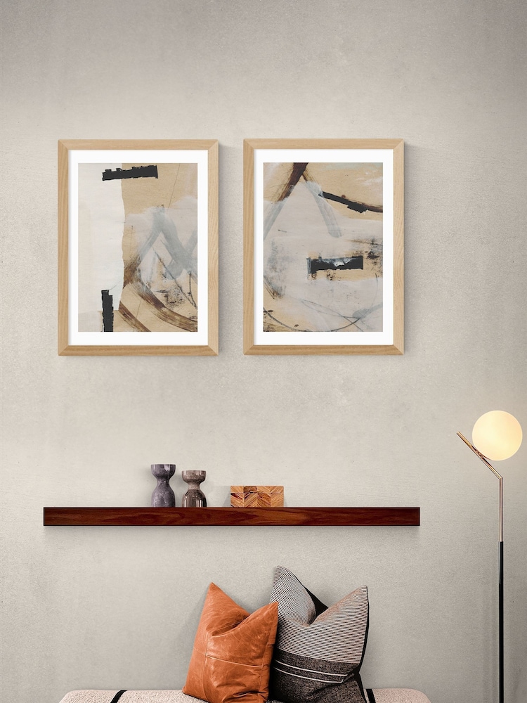 East End Prints Oak Reunion Wall Art Set by Dan Hobday - Image 1 of 2 East End Prints Oak Reunion Wall Art Set by Dan Hobday - Image 1 of 2