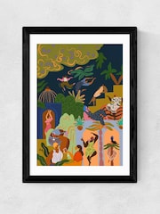 East End Prints Black Fiesta Wall Art Print by Arty Guava - Image 2 of 3