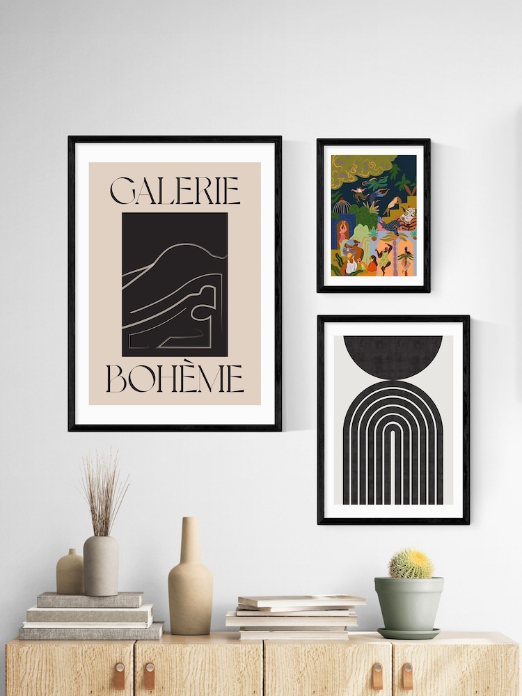 East End Prints Black Fiesta Wall Art Print by Arty Guava - Image 3 of 3