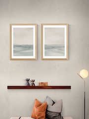 East End Prints Set of 2 Oak Still Sea Wall Art Prints by Dan Hobday - Image 1 of 2