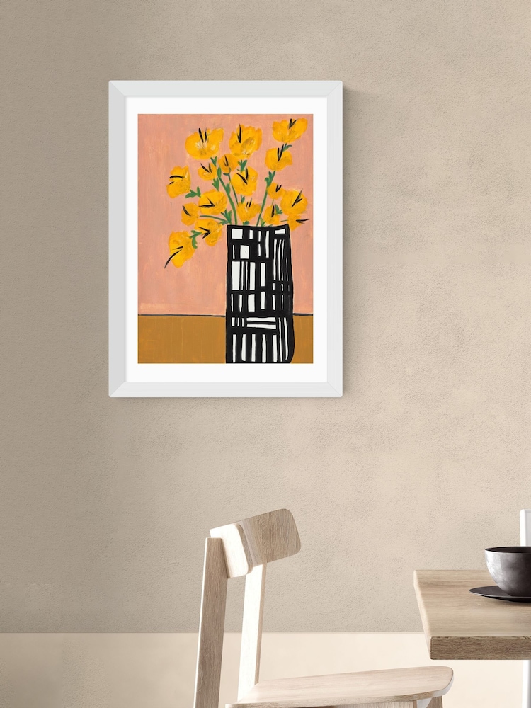 East End Prints White Black and White Vase Wall Art Print by Lucy Muss - Image 1 of 3 East End Prints White Black and White Vase Wall Art Print by Lucy Muss - Image 1 of 3