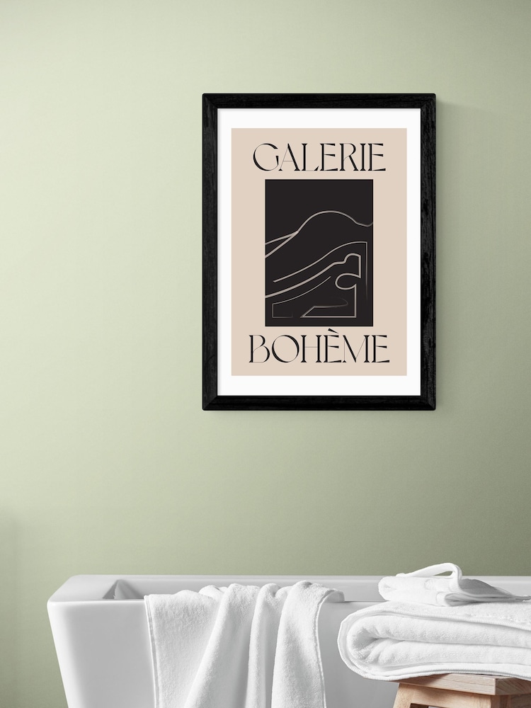 East End Prints Black La Vie Boheme Wall Art Print by Flower Love Child - Image 1 of 3