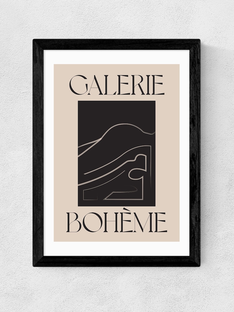 East End Prints Black La Vie Boheme Wall Art Print by Flower Love Child - Image 2 of 3