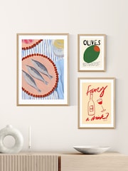 East End Prints Oak Olives Wall Art Print by Stephie Cardona - Image 3 of 3