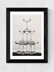 East End Prints Black Champagne Monochrome II Wall Art Print by 1x Gallery - Image 2 of 3