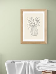 East End Prints Oak Vase Sketch Wall Art Print by 1x Gallery - Image 1 of 3