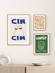East End Prints Oak Cin Cin Wall Art Print by Stephie Cardona - Image 3 of 3