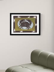 East End Prints Black Crab Cancer Star Sign Wall Art Print by Jazmine Joye - Image 1 of 3