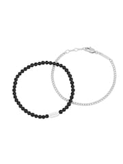 Bartlett Waterproof Matt Black Duo Bracelet Set - Image 1 of 3