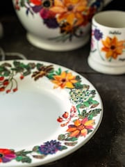 Emma Bridgewater Cream Autumn Flowers 10 1/2 Inch Dinner Plate - Image 1 of 3