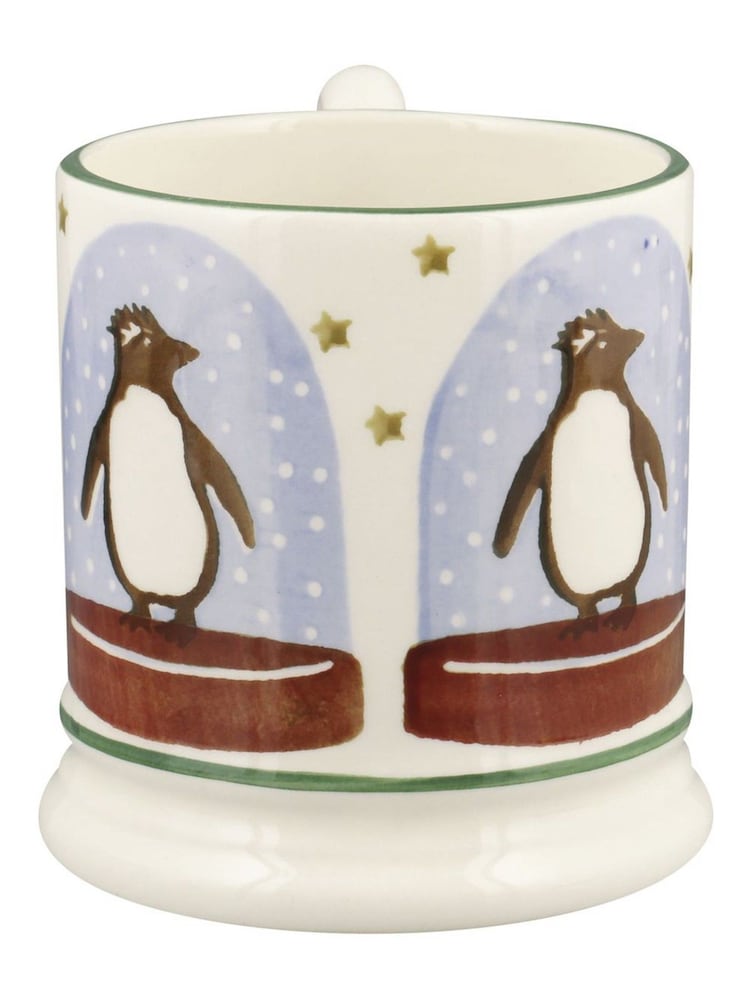 Emma Bridgewater Cream Penguin Snow Globe 1/2 Print Mug - Image 2 of 5